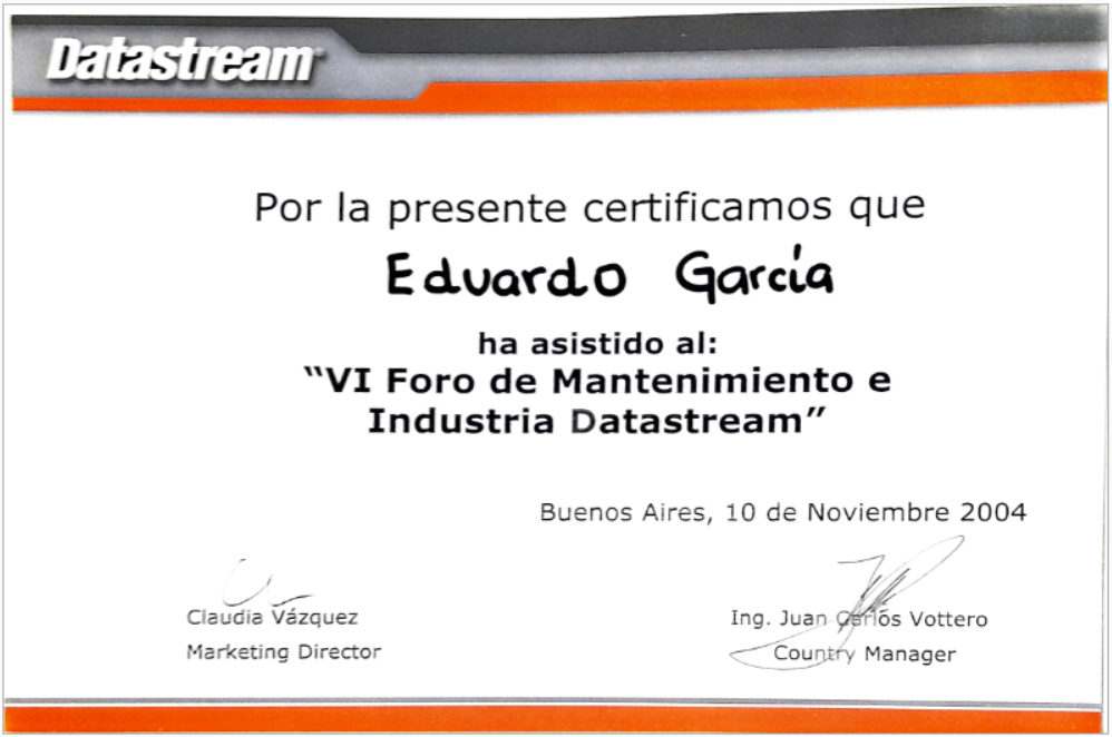 Certificado 15